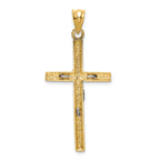 FJC Finejewelers 14k Two-tone Gold Crucifix Charm