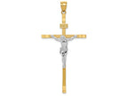 FJC Finejewelers 14k Two-tone Gold Crucifix Charm