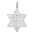 FJC Finejewelers 14k White Gold 12 Tribes Star Of David Charm