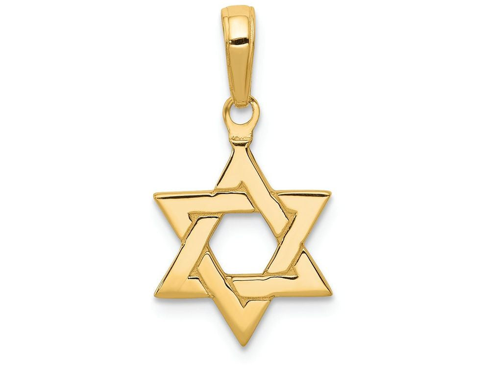 FJC Finejewelers 14k Yellow Gold Polished Star Of David Charm