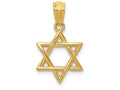 FJC Finejewelers 14k Yellow Gold Polished Star Of David Charm