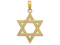 FJC Finejewelers 14k Yellow Gold Polished Star Of David Charm