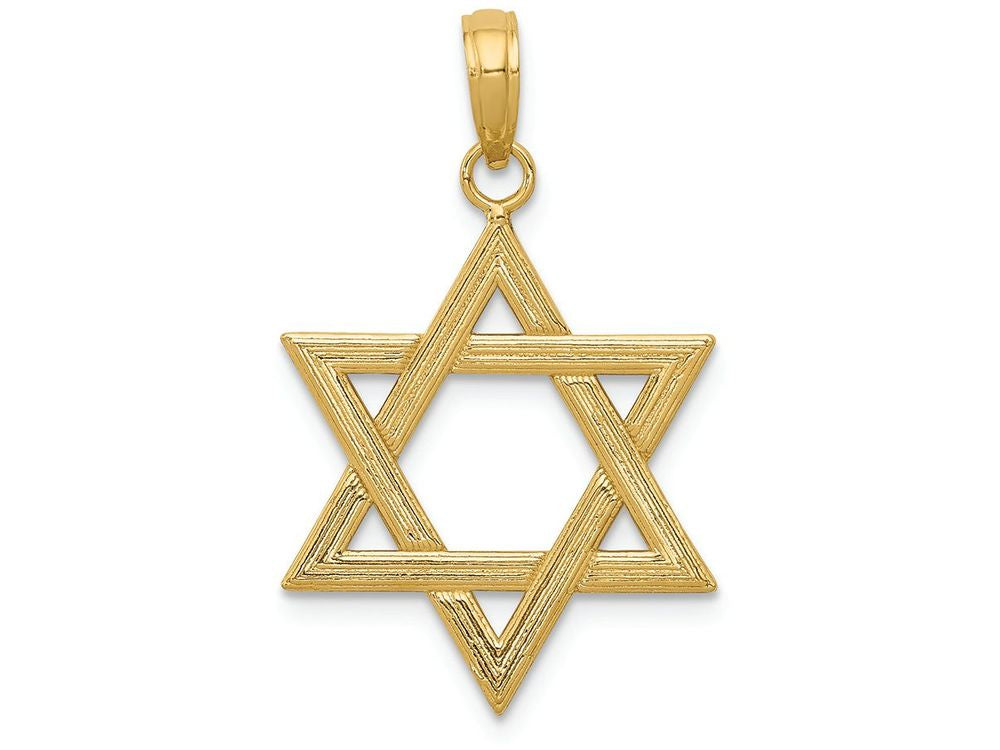 FJC Finejewelers 14k Yellow Gold Polished Star Of David Charm
