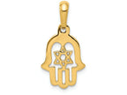 FJC Finejewelers 14k Yellow Gold Star Of David Chamseh Charm