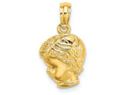 FJC Finejewelers 14k Yellow Gold Boy Head Charm