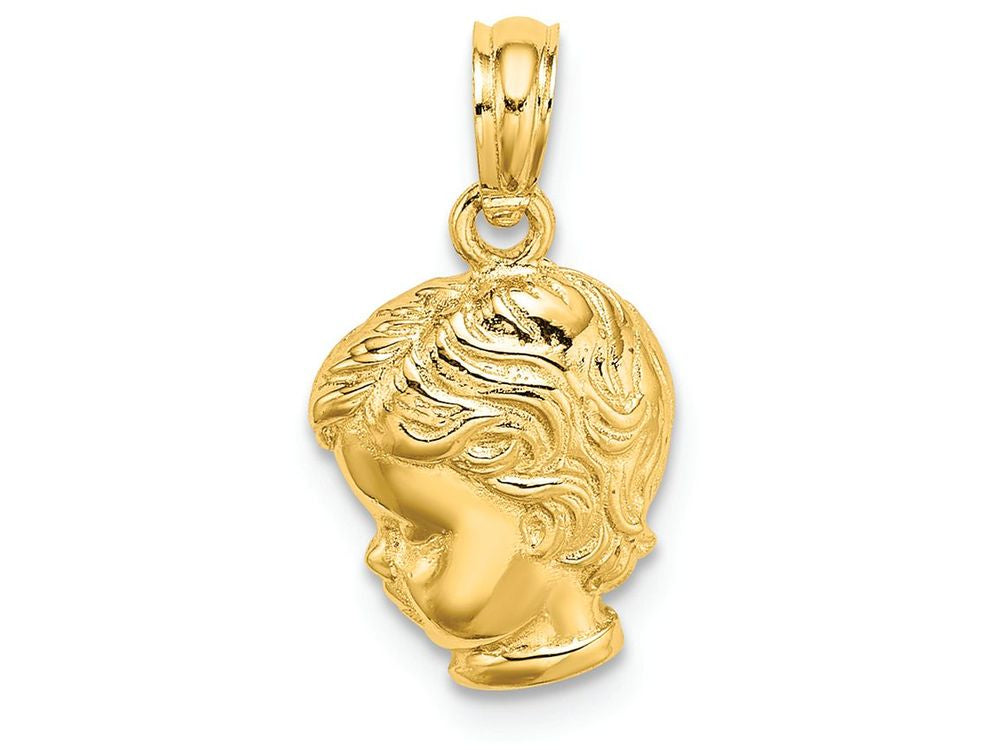 FJC Finejewelers 14k Yellow Gold Boy Head Charm