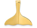 FJC Finejewelers 14k Yellow Gold 3d Polished Whale Tail Slide Charm