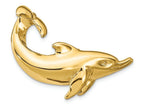 FJC Finejewelers 14k Yellow Gold Dolphin with Tail Up Slide Charm