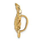 FJC Finejewelers 14k Yellow Gold Blue Crab Slide Charm
