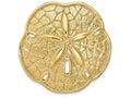FJC Finejewelers 14k Yellow Gold Sand Dollar Slide Charm