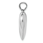 FJC Finejewelers 14k White Gold Polished Hollow Heart Charm