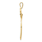 FJC Finejewelers 14k Yellow Gold Double Dolphins Charm Holder Charm