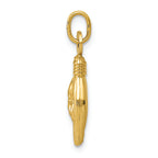 FJC Finejewelers 14k Yellow Gold Rock On Sign Charm