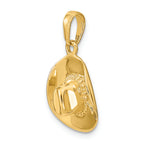 FJC Finejewelers 14k Yellow Gold 3d Cowboy Hat Charm