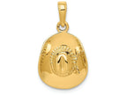 FJC Finejewelers 14k Yellow Gold 3d Cowboy Hat Charm
