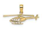 FJC Finejewelers 14k Yellow Gold Helicopter Charm