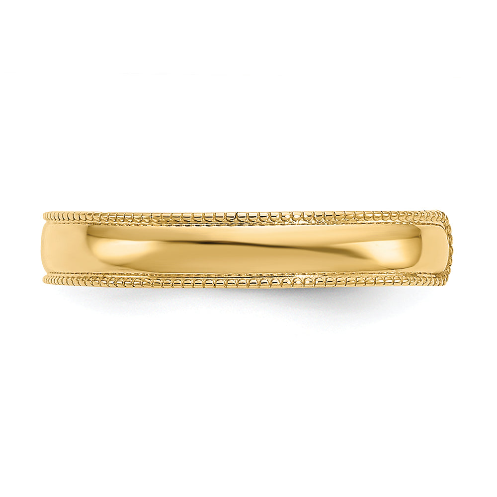 FJC Finejewelers 14k Yellow Gold Mill Grain Adjustable Toe Ring 3mm wide