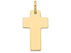 FJC Finejewelers 14k Yellow Gold Polished Cross Charm