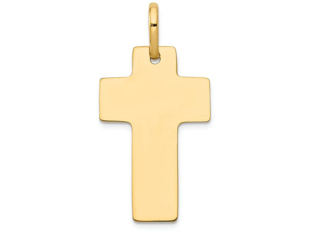 FJC Finejewelers 14k Yellow Gold Polished Cross Charm
