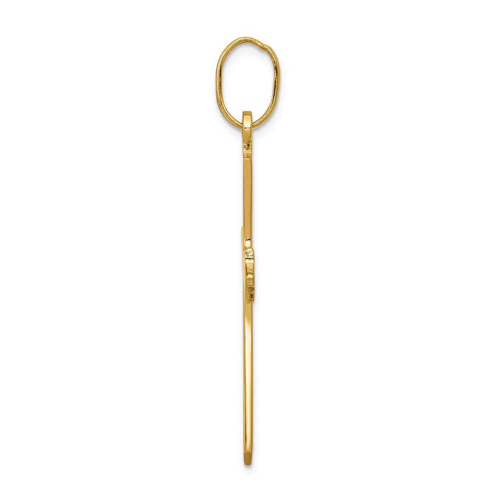 FJC Finejewelers 14k Yellow Gold Polished Cross Charm