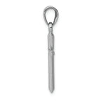 FJC Finejewelers 14k White Gold Hollow Cross Charm