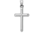 FJC Finejewelers 14k White Gold Hollow Cross Charm