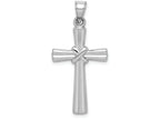 FJC Finejewelers 14k White Gold Hollow Cross Charm