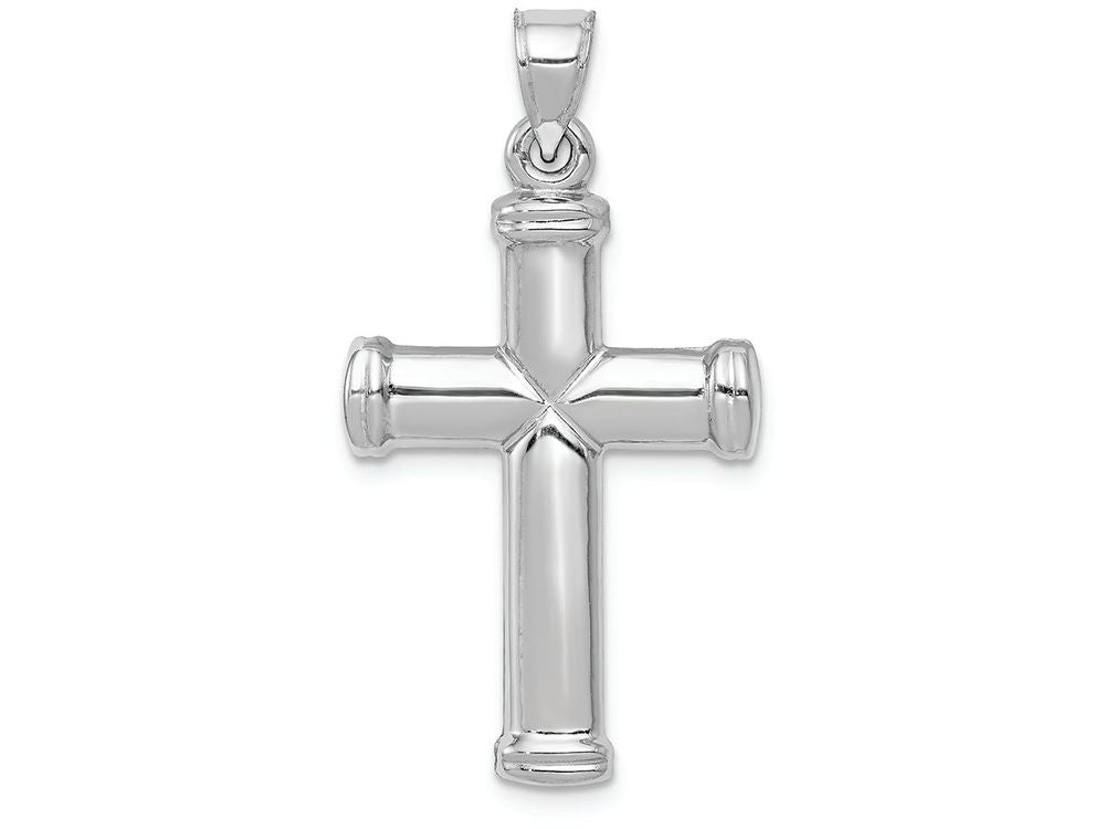 FJC Finejewelers 14k White Gold Polished Cross Charm