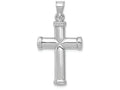 FJC Finejewelers 14k White Gold Polished Cross Charm