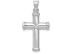 FJC Finejewelers 14k White Gold Polished Cross Charm