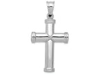 FJC Finejewelers 14k White Gold Hollow Cross Charm
