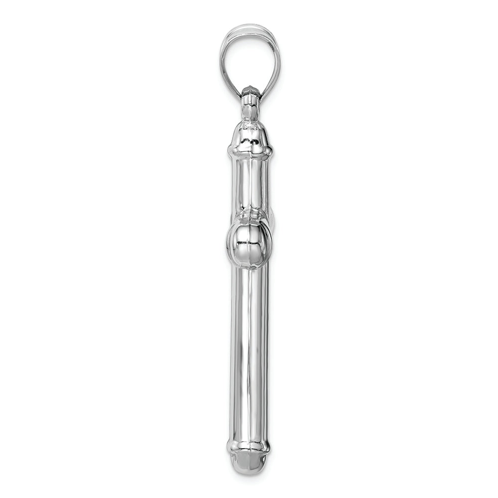FJC Finejewelers 14k White Gold Hollow Cross Charm