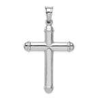 FJC Finejewelers 14k White Gold Hollow Cross Charm