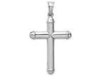 FJC Finejewelers 14k White Gold Hollow Cross Charm