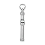 FJC Finejewelers 14k White Gold Hollow Cross Charm