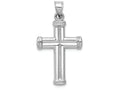 FJC Finejewelers 14k White Gold Hollow Cross Charm