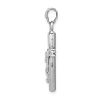 FJC Finejewelers 14k White Gold Hollow Crucifix Charm
