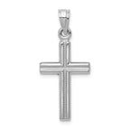FJC Finejewelers 14k White Gold Hollow Crucifix Charm