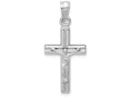 FJC Finejewelers 14k White Gold Hollow Crucifix Charm