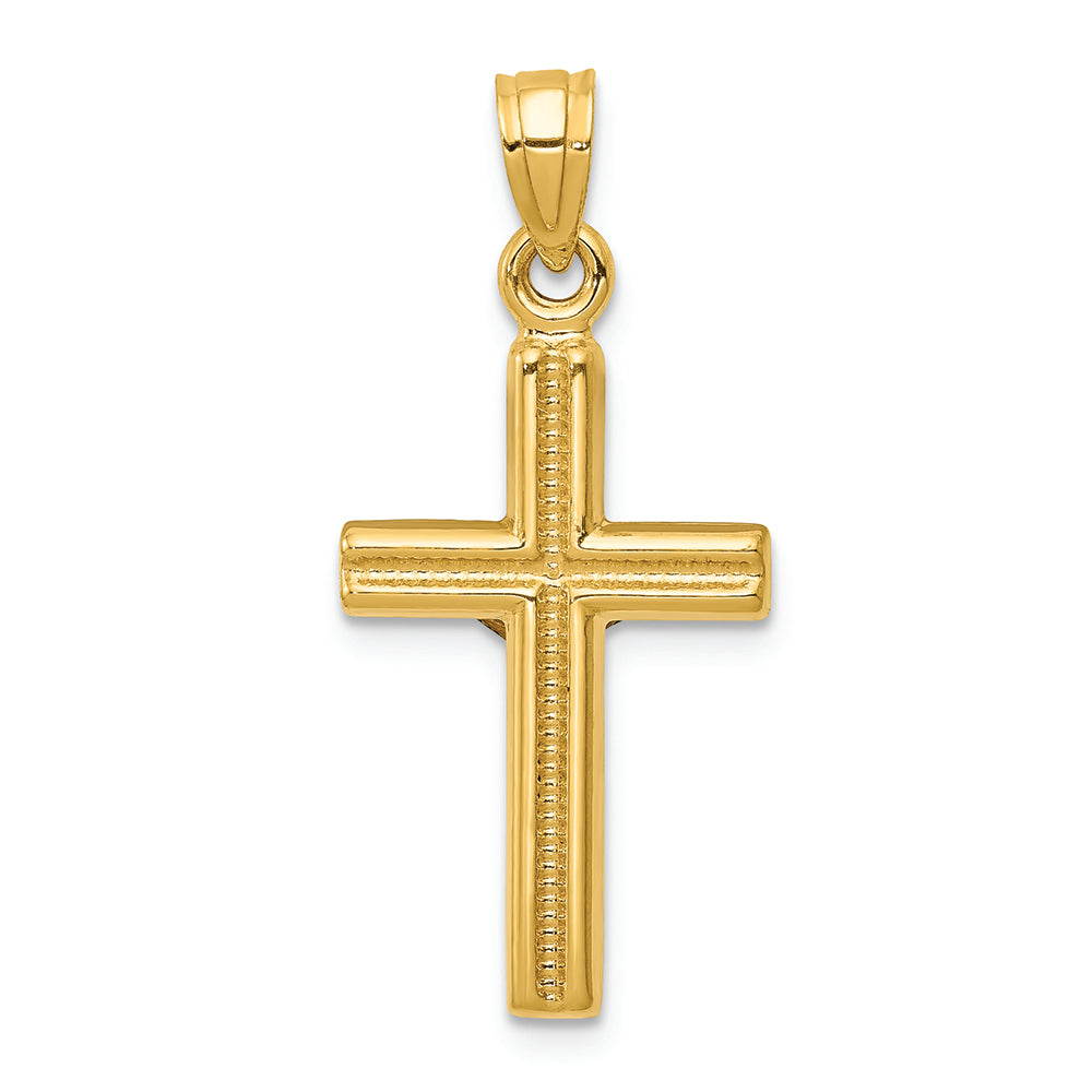 FJC Finejewelers 14k Yellow Gold Hollow Crucifix Charm