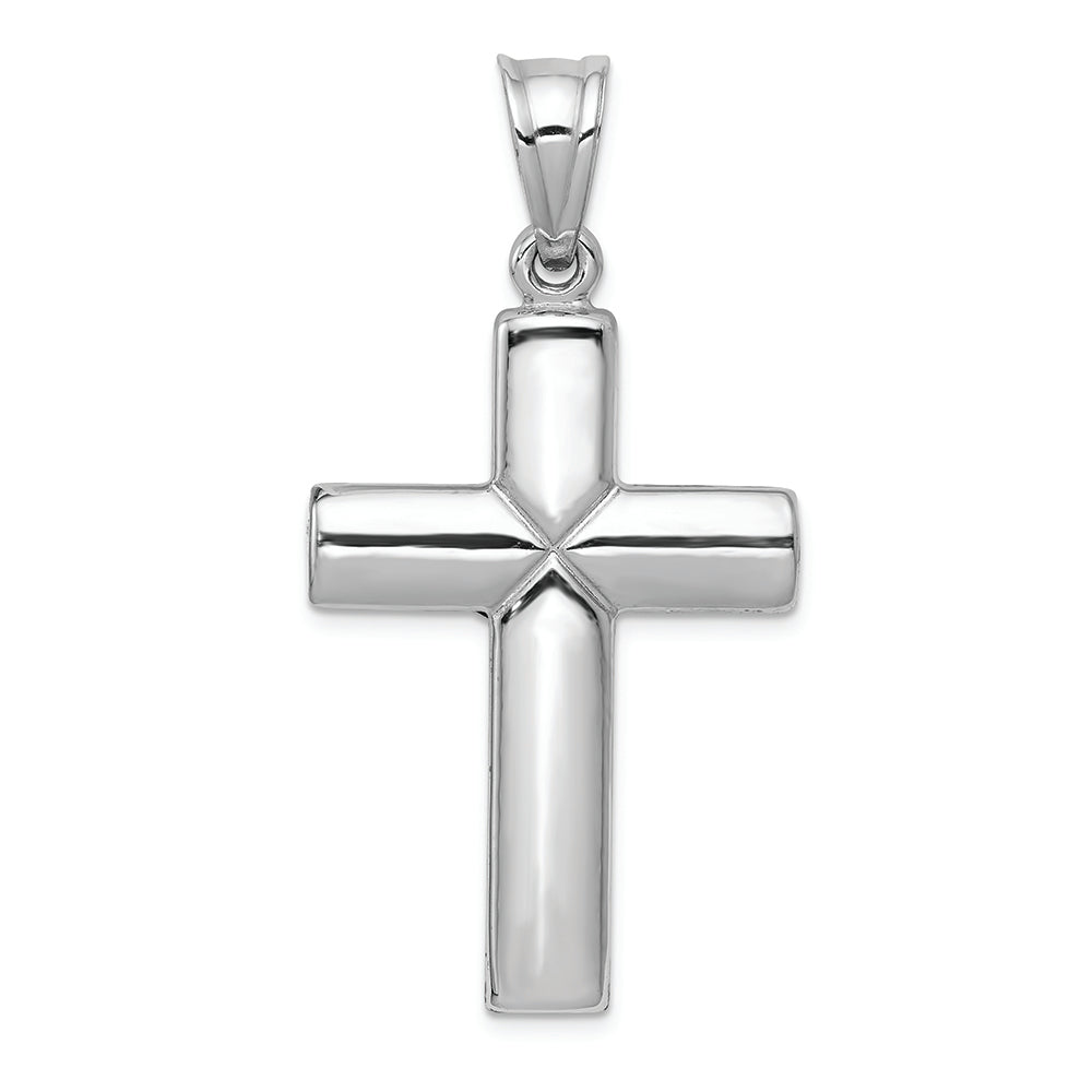 FJC Finejewelers 14k White Gold Reversible Crucifixcross Charm