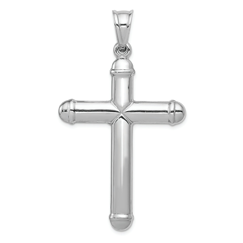 FJC Finejewelers 14k White Gold Reversible Crucifixcross Charm