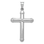 FJC Finejewelers 14k White Gold Reversible Crucifixcross Charm