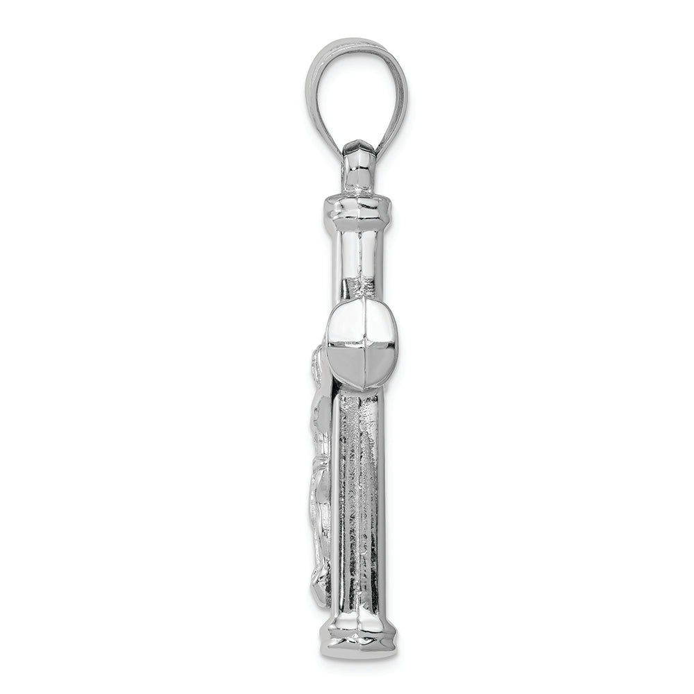 FJC Finejewelers 14k White Gold Reversible Crucifixcross Charm