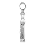FJC Finejewelers 14k White Gold Reversible Crucifixcross Charm