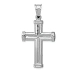 FJC Finejewelers 14k White Gold Reversible Crucifixcross Charm