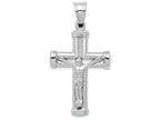 FJC Finejewelers 14k White Gold Reversible Crucifixcross Charm