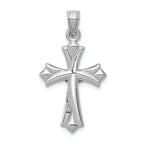FJC Finejewelers 14k White Gold Reversible Crucifixcross Charm
