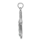 FJC Finejewelers 14k White Gold Reversible Crucifixcross Charm