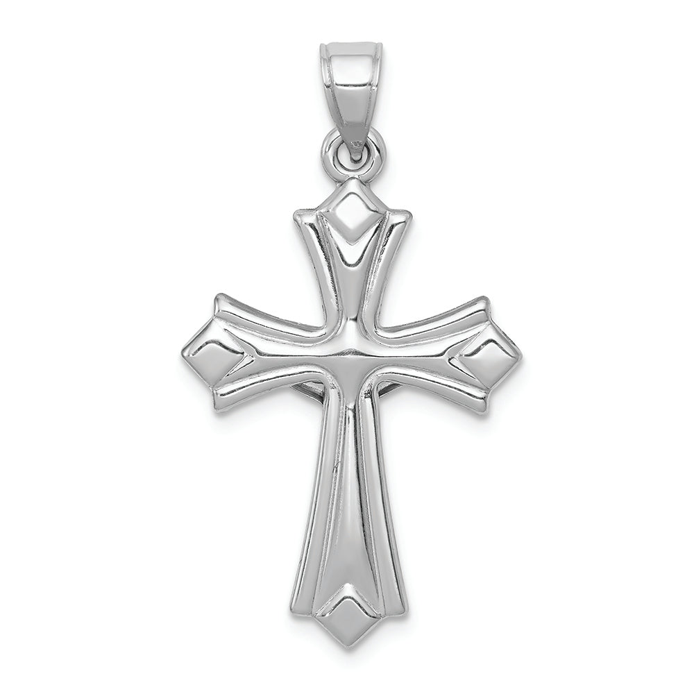 FJC Finejewelers 14k White Gold Reversible Crucifixcross Charm